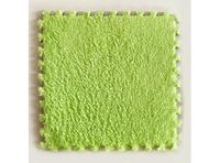 Set de Goma Eva tipo Felpa color Verde 30x30 cm 9 unidades