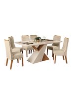 Juego Comedor Vega + 6 Silla