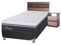 Box Spring Ortopedic Advance 1.5 Plazas + Set Muebles Ares