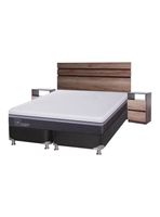 Box Spring Advance 2 Plazas BD + Set Muebles Ares