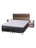 Box Spring Ortopedic Advance King + Set Muebles Ares
