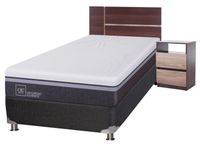 Box Spring Ortopedic Advance 1.5 Plazas + Set Muebles Enio