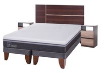 Cama Europea Ortopedic Advance King + Set Muebles Enio