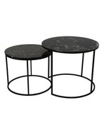Set 2 Mesas Mármol Negro