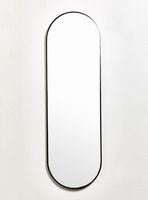 Espejo Pie Ovalado Negro 40x130 cm