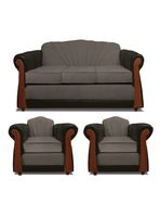 Juego Living Marsella 3 Cuerpos + Sillones Tela/Pu