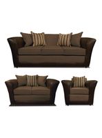 Juego de Living Minesota 3-2-1 Cuerpos Tela/Pu