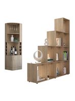 Set Bar Esquinero + Biblioteca Escalera Beijing