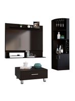 Bar Esquinero + Mesa Centro + Panel TV 55"" Beijing