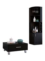 Combo Bar Esquinero + Mesa de Centro Beijing