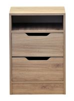 Velador 2 Cajones Misuri Roble Santana