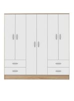 Clóset 4 Cajones 6 Puertas Maipo Olmo/Blanco