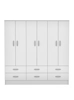 Clóset 6 Cajones 6 Puertas Maipo Blanco