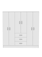 Clóset 3 Cajones 6 Puertas Maipo Blanco