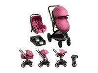 Coche Travel System Quantum Rosado Bebesit