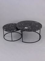 Set de Mesas de Centro Anidadas Mármol Grande y Pequeña