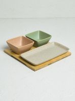 Set Cocktail 4 Piezas Rectangular Pastel