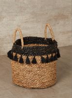 Canasto Flecos Negro 30 x 25 cm
