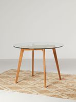 Mesa de Comedor Parker Vidrio Redonda 100 cm