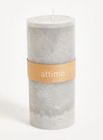 Vela Pilar Gris 15 cm