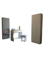 Tocador + Zapatero con Espejo + Clóset 2P Perla