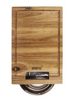 Tabla Madera + Bowl Acero