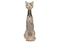 Figura Decorativa Gato de Pie Beige Kadar