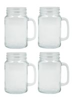 Set 4 Vasos Mojito Mason 450 ml