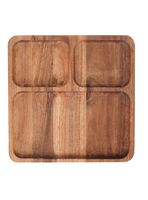 Plato Snacks 3S Acacia 20.5x20.5 cm