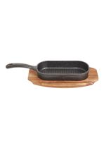 Grill Cast Iron Base Acacia 31x10 cm