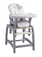 Silla de Comer Portatil Kinder SX Gris Bebesit