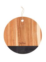 Tabla Piqueo Redonda Mármol 25 cm