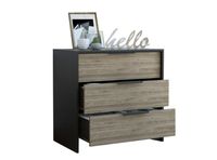 Cómoda Kaia 3 Cajones Café