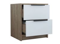 Velador Kaia 2 Cajones Beige