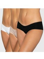 Pack 3 Pantaleta Algodón y Tiro Medio