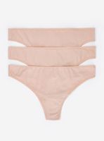 Pack 3 Calzones Thong Microfibra Color Beige