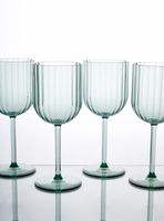 Set 4 Copas Verde Acrílico 390 ml
