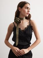 Pañuelo Moda Flor Look Satín