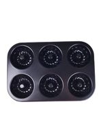 Molde 6 Bundts 27x18 cm Negro Magnolia