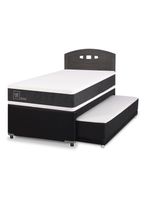 Diván Ortopedic Black 1.5 Plazas + Respaldo Gales