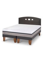 Cama Europea Balance 2 Plazas Base Dividida + Respaldo Gales