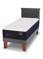 Cama Europea Premium 1.5 Plazas + Respaldo Dublín