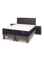 Cama Europea Premium 2 Plazas Base Dividida + Set de Muebles Villarrica