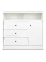 Cómoda 3 Cajones 1 Puerta Kids Blanco