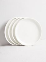 Set 4 Platos Blanco 21.5 cm Porcelana