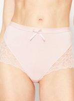 Calzón Midi con Encaje Parcial