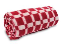 Frazada 1.5 Plazas Escocés Rojo