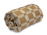 Frazada 1.5 Plazas Escocés Beige