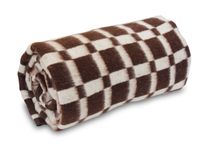 Frazada Escocés 2 Plazas Café