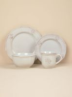 Set Vajilla 24 Piezas Flor de Lis